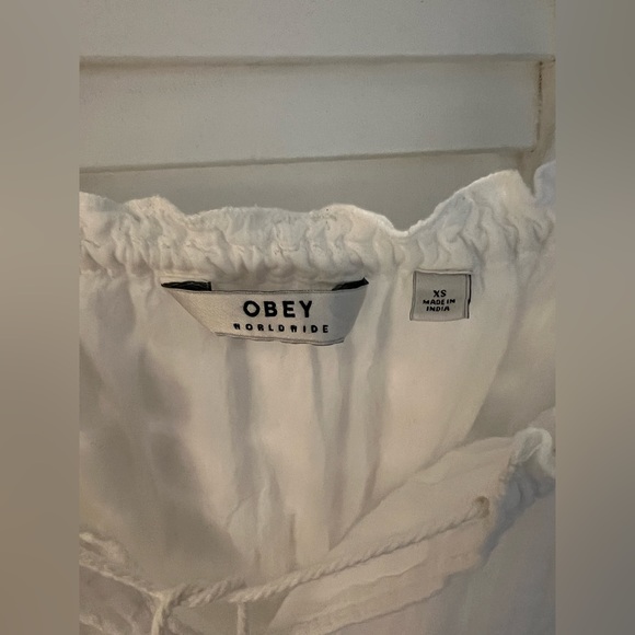 Obey Worldwide - Isle Cotton Dress in White - size XS - Picture 8 of 11